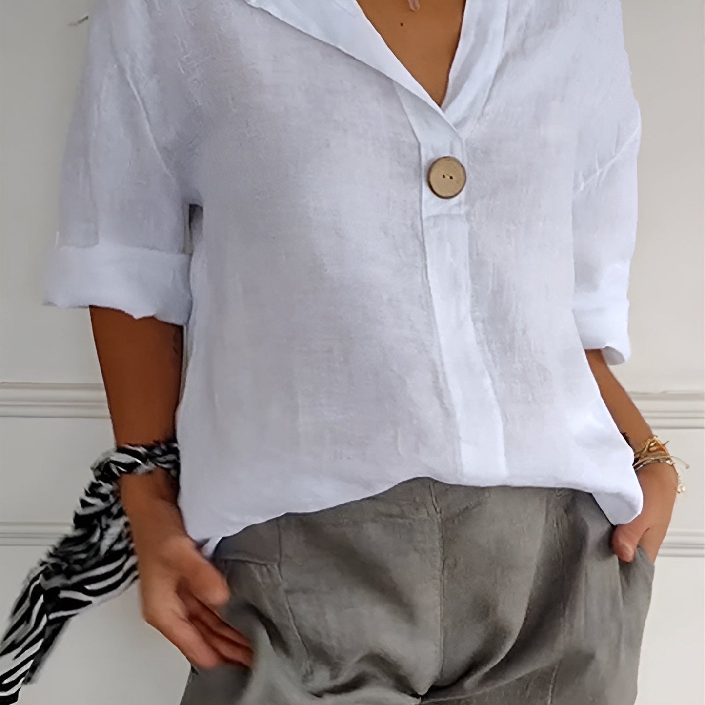 Anita™ | Chemise en lin élégante (50 % de réduction)