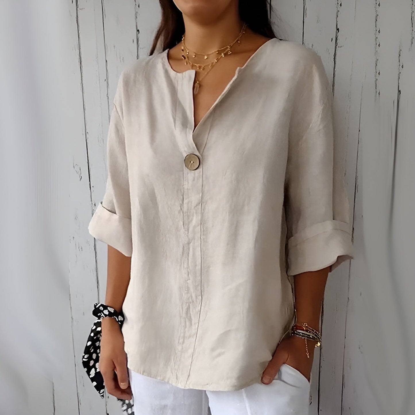 Anita™ | Chemise en lin élégante (50 % de réduction)