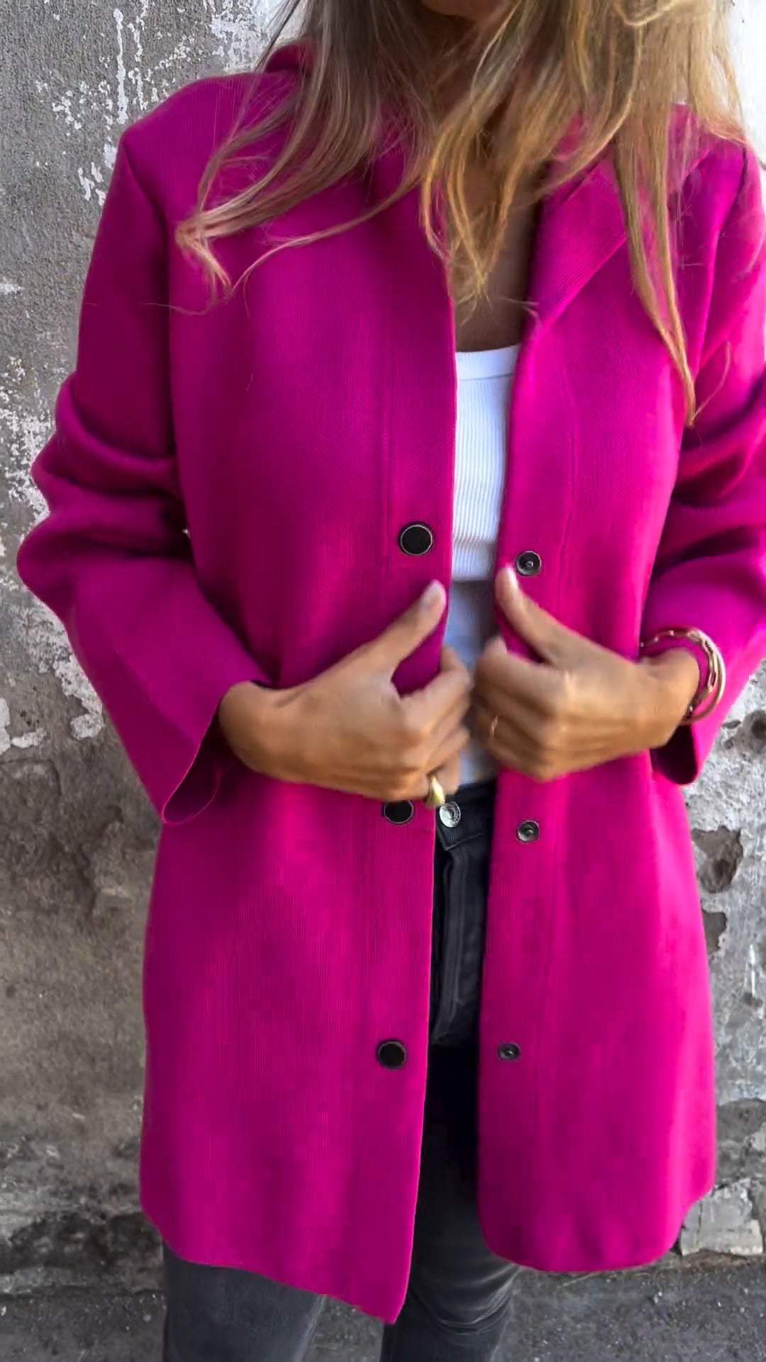 Adriana - Cardigan à boutons et capuche